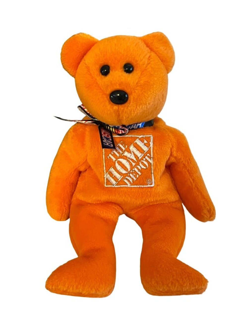 TY Beanie Baby Tony Stewart #20 The Home Depot Bear NASCAR Plush 2007